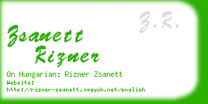 zsanett rizner business card
